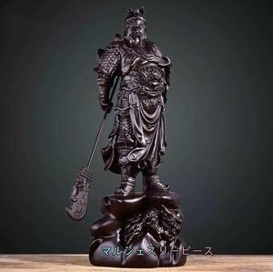 三国志の武将　関羽の木彫の彫刻 Amazon.co.jp: 木彫 中国武将 三国志 関羽像 仏教工芸 精密細工 精密